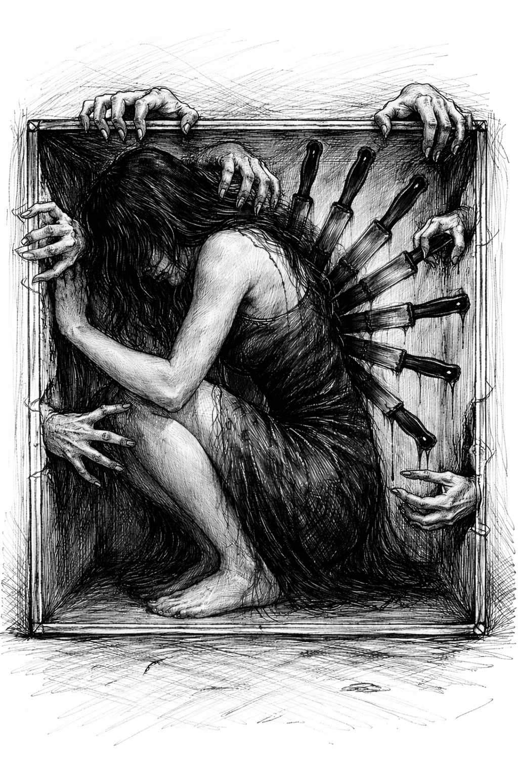 A hand releasing or holding a small figure dissolving into light