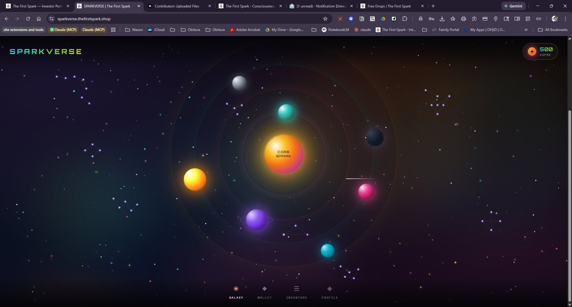 Sparkverse Interface